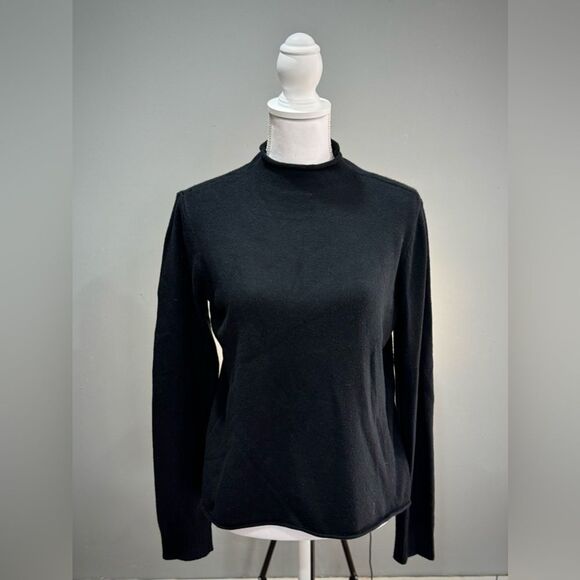 Black Cyrus Mock Neck Sweater Size M EUC - Picture 1 of 5